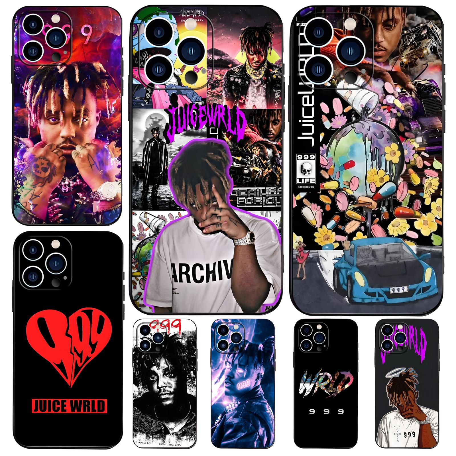 Phone Cases For Iphone 16 - Coque de téléphone souple noire anti-chute