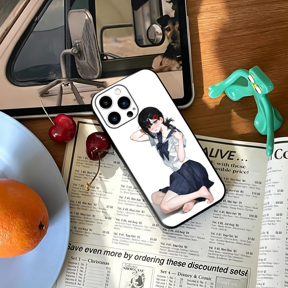 Phone Cases For Iphone 16 - Coque de téléphone antichoc noire souple