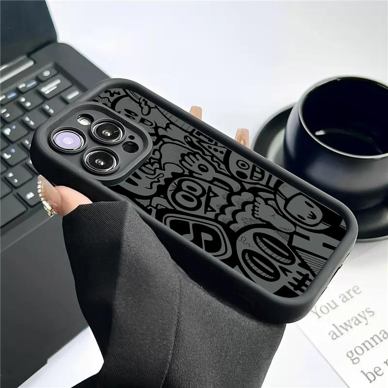 Coque de téléphone noire à mot - Phone Cases Xr Iphone avis et prix